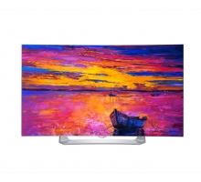 Изогнутый OLED телевизор. Оснащен CINEMA 3D и webOS 2.0