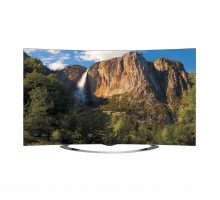 Изогнутый OLED 4K телевизор. Оснащен CINEMA 3D и webOS