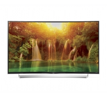 Изогнутый Super UHD Телевизор с IPS 4K панелью и звуковой системой, сертифицированной harman/kardon. Оснащен CINEMA 3D и webOS 2.0