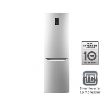 Холодильник LG Total No Frost с Линейным Инверторным Компрессором, цвет: серебристый. Высота 173см.