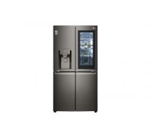 Объем 705л | InstaView Door-in-Door | Сияющий черный | DoorCooling+, Диспенсер для воды и льда