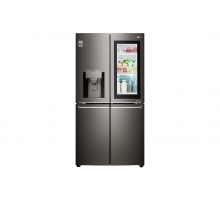 Объем 705л | InstaView Door-in-Door | Сияющий черный | DoorCooling+, Диспенсер для воды и льда